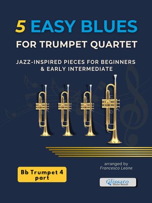 cover image of 5 Easy Blues for Trumpet Quartet &#8211; Trumpet 4 in Bb